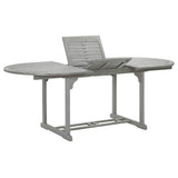 Vidaxl tuintafel 200x100x75 cm massief acaciahout grijs