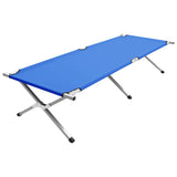 Vidaxl kampeerbed xxl 210x80x48 cm blauw