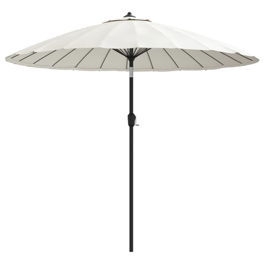 Vidaxl -parasol med aluminiumstang 270 cm Sandy White