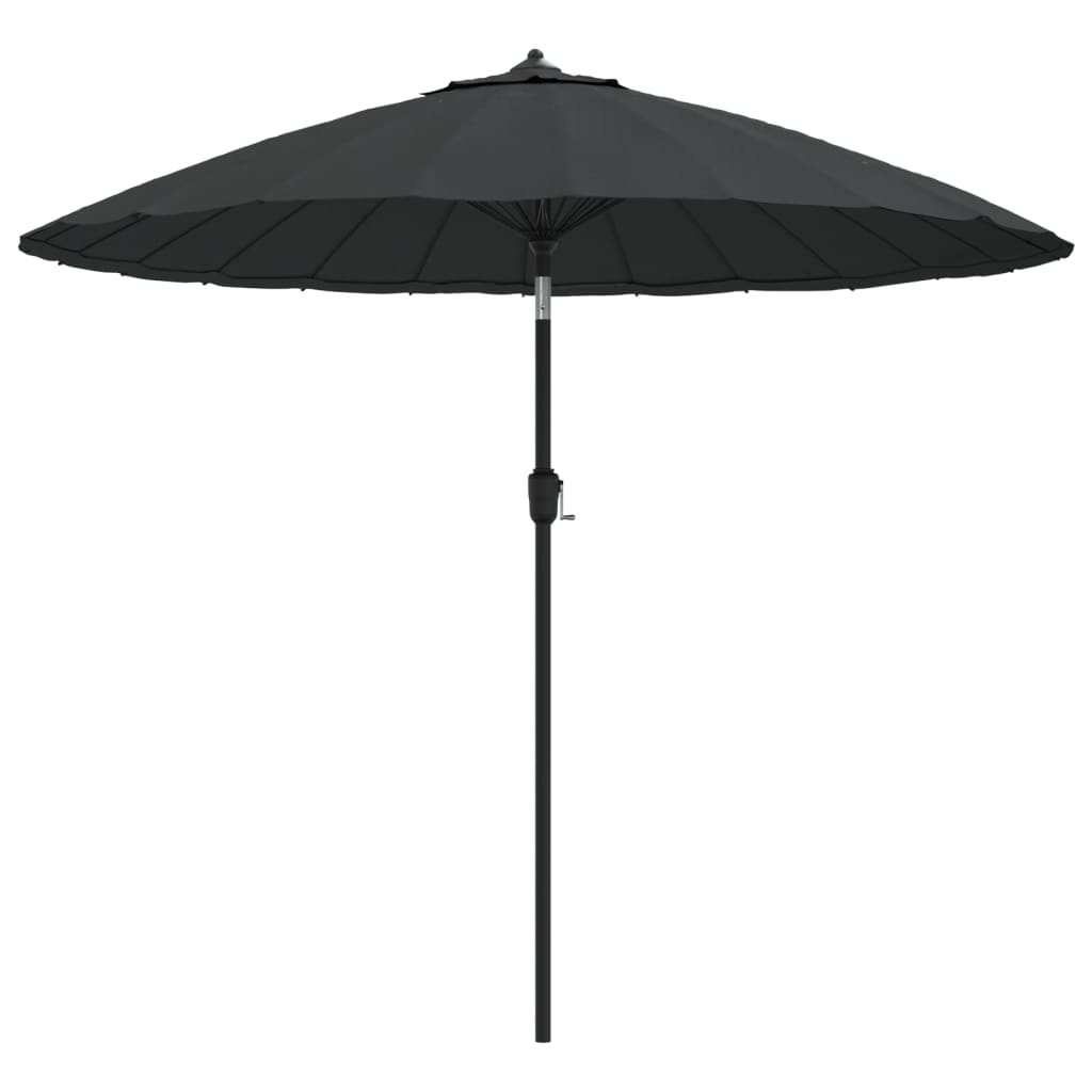 Vidaxl Parasol z biegunem aluminiowym 270 cm antracytów