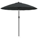 Parasol Vidaxl con polo de aluminio 270 cm antracita