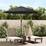 Parasol Vidaxl con poste de aluminio 270 cm negro