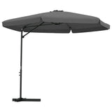 Vidaxl parasol avec poteau en acier 300 cm anthracite