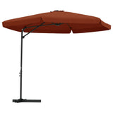 Vidaxl Parasol con polo in acciaio 300 cm in terracotta