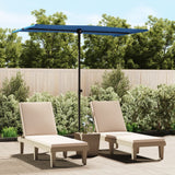 Vidaxl Parasol z aluminiowym biegunem 180x110 cm Azure Blue