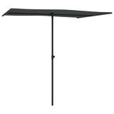 Vidaxl Parasol avec poteau en aluminium 2x1,5 m anthracite -colored