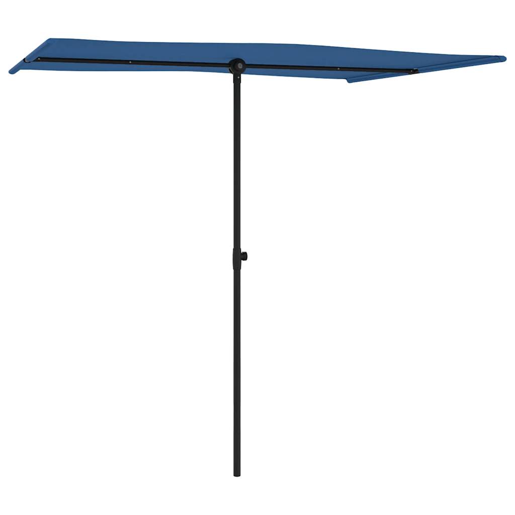 Vidaxl Parasol z biegunem aluminiowym 2x1,5 M Azure Blue