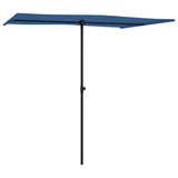 Vidaxl -Parasol mit Aluminiumpol 2x1,5 m Azure Blau