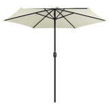 Vidaxl -Parasol mit Aluminiumpol 270x246 cm Sandy White