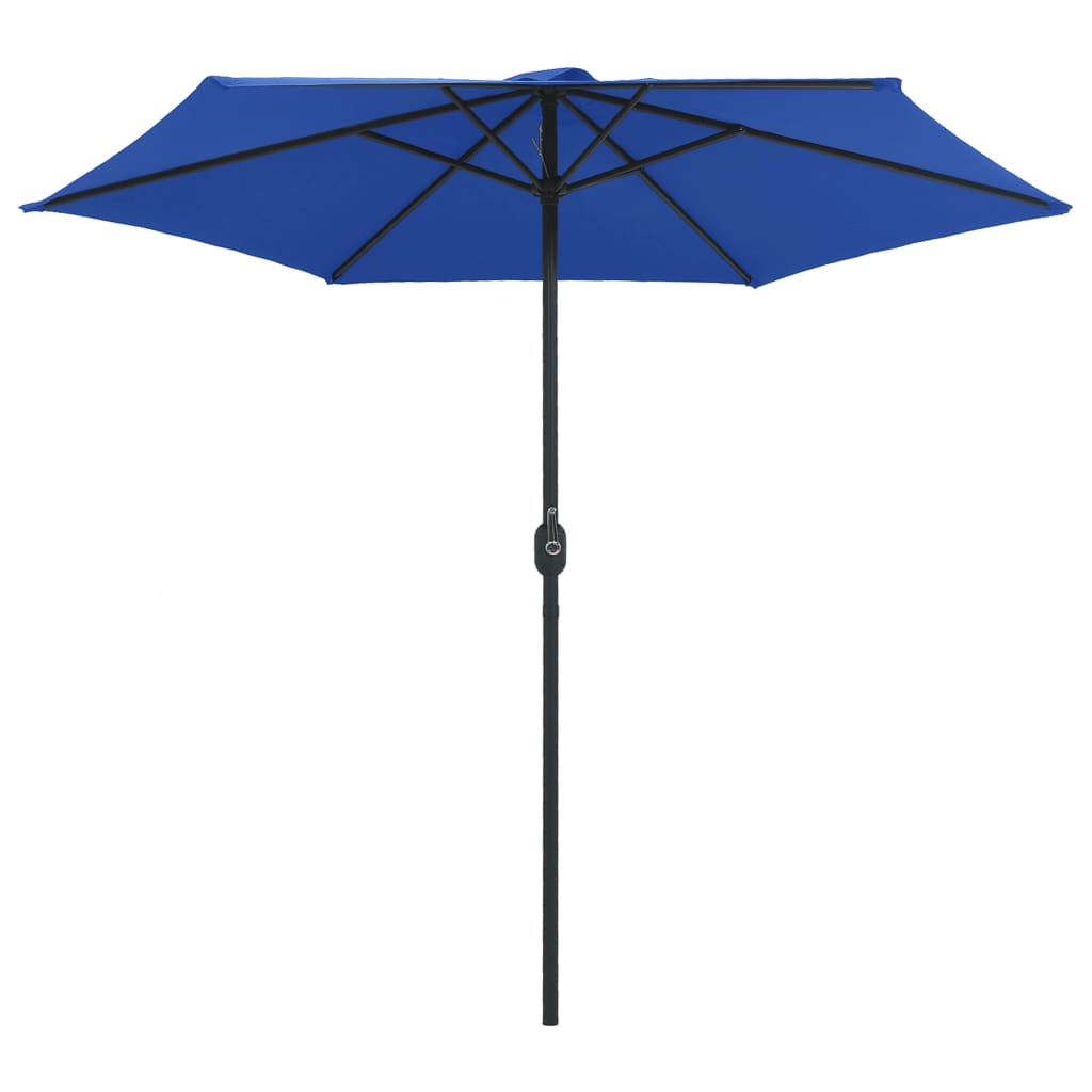 VIDAXL -Parasol mit Aluminiumpol 270x246 cm Azurblau