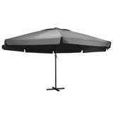 Vidaxl -parasol med aluminiumstang 600 cm antracit -farvet