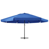 Vidaxl Parasol z aluminiowym biegunem 500 cm Azure Blue