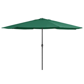 Vidaxl parasol met metalen paal 390 cm groen