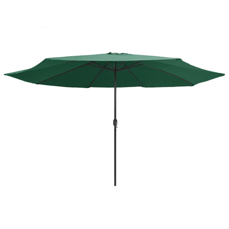 Vidaxl parasol met metalen paal 390 cm groen