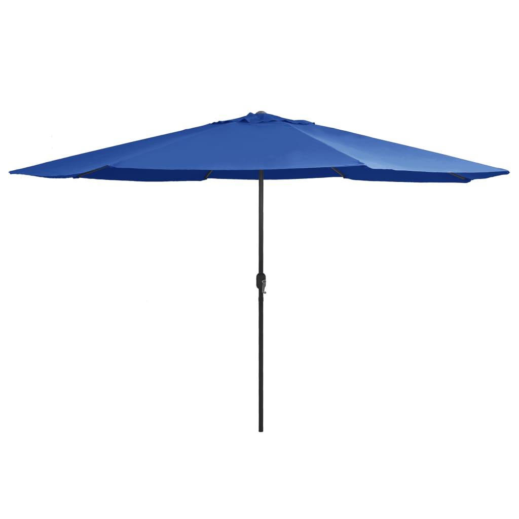 Parasol vidaxl avec poteau métallique 390 cm bleu azure