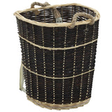 Vidaxl Wood Basket z paskami nośnymi 57x51x69 cm naturalne drewno wierzby