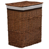 Panier de blanchisserie Vidaxl Willows Brown