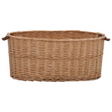 Vidaxl Wood basket with handles 78x54x34 cm Natural willow wood