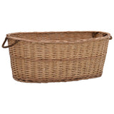 Vidaxl Holzkorb mit Griffen 88x57x34 cm Natural Willow Wood