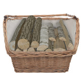 Vidaxl Wood basket with handle 61.5x46.5x58 cm willow wood brown