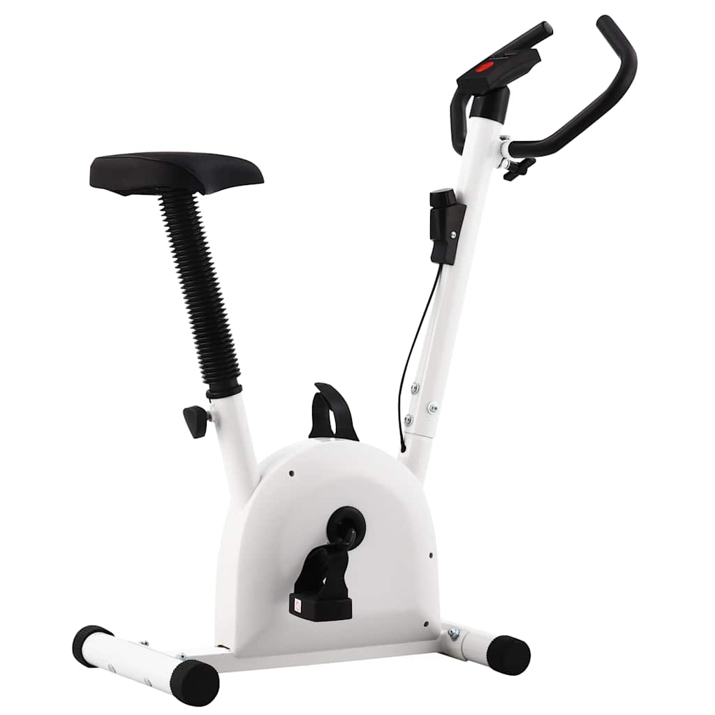 VidaXL exercise bike with tire resistance white