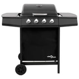 Vidaxl GasbarbarbeCue Grill z 4 palnikami czarnymi