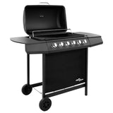 Vidaxl Gas Barbecue med 6 Burners Black