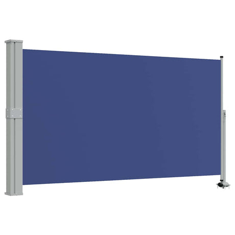 Vidaxl tuinscherm uittrekbaar 140x300 cm blauw
