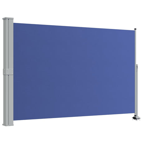 Vidaxl tuinscherm uittrekbaar 160x300 cm blauw