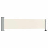 Vidaxl tuinscherm uittrekbaar 60x300 cm crèmekleurig