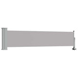 Vidaxl tuinscherm uittrekbaar 60x300 cm grijs