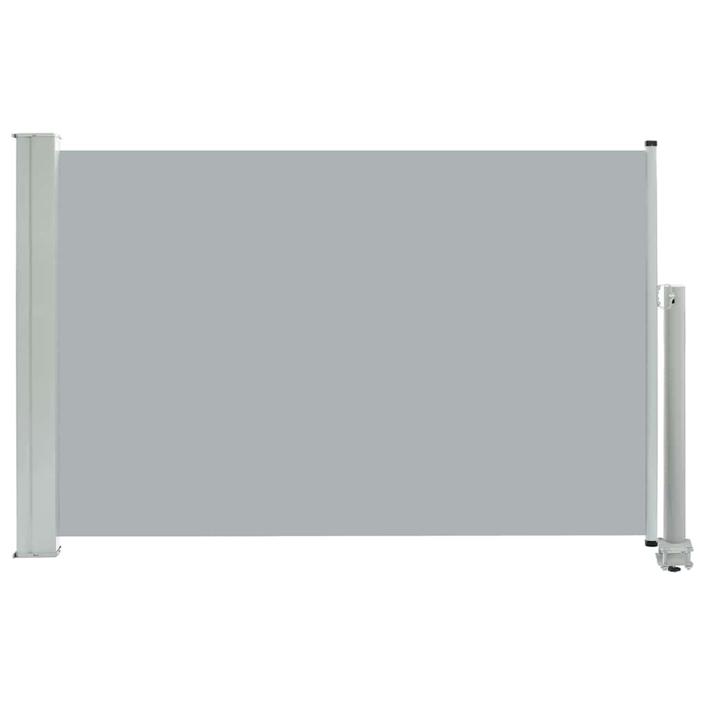 Schermo del giardino Vidaxl estendibile 60x300 cm grigio