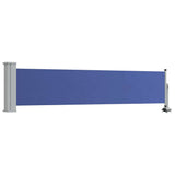 Vidaxl tuinscherm uittrekbaar 60x300 cm blauw