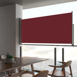 Pantalla de jardín Vidaxl extensible 60x300 cm rojo