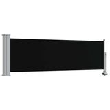 Vidaxl tuinscherm uittrekbaar 80x300 cm zwart
