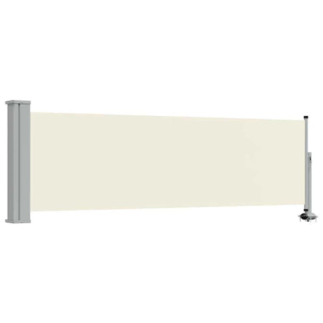 Vidaxl tuinscherm uittrekbaar 80x300 cm crèmekleurig