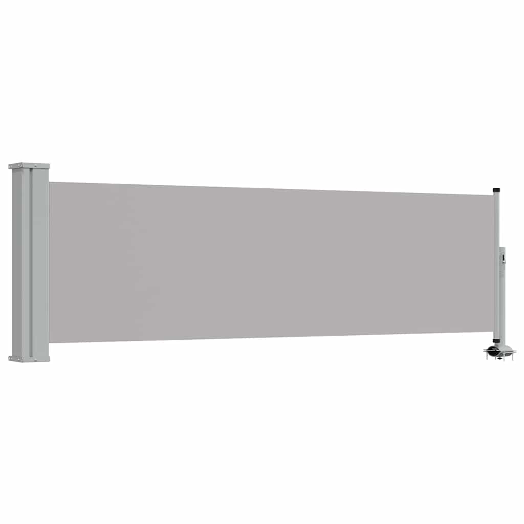 Vidaxl tuinscherm uittrekbaar 80x300 cm grijs