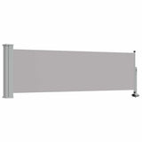 Vidaxl tuinscherm uittrekbaar 80x300 cm grijs