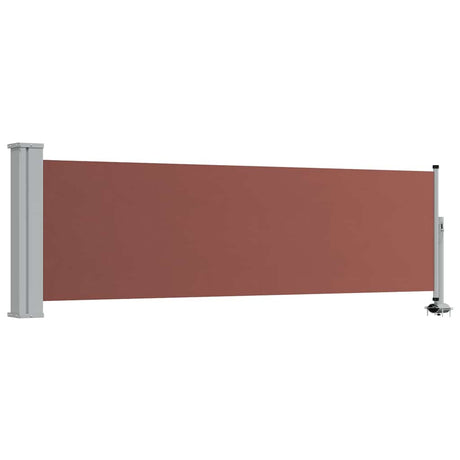 Vidaxl tuinscherm uittrekbaar 80x300 cm bruin