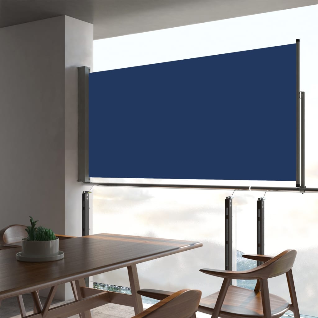 Vidaxl Garden Bildschirm Ausziehbar 80x300 cm blau