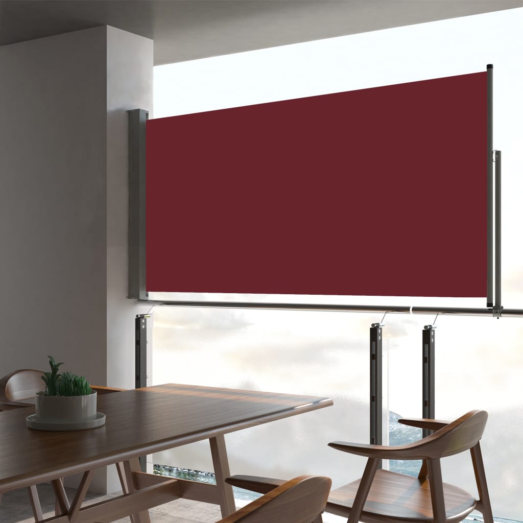 Écran de jardin vidaxl extensible 80x300 cm rouge