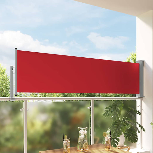 Vidaxl tuinscherm uittrekbaar 80x300 cm rood