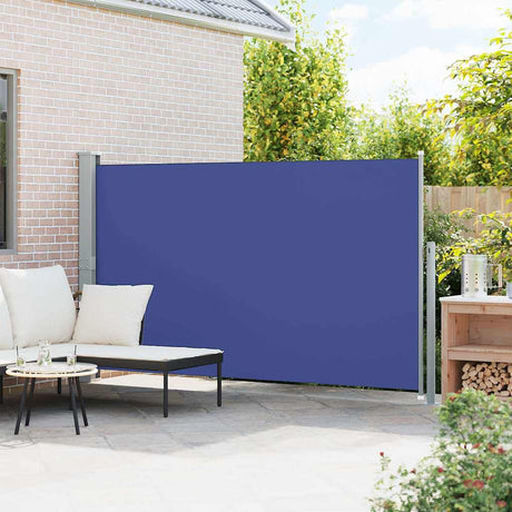 Vidaxl tuinscherm uittrekbaar 170x300 cm blauw