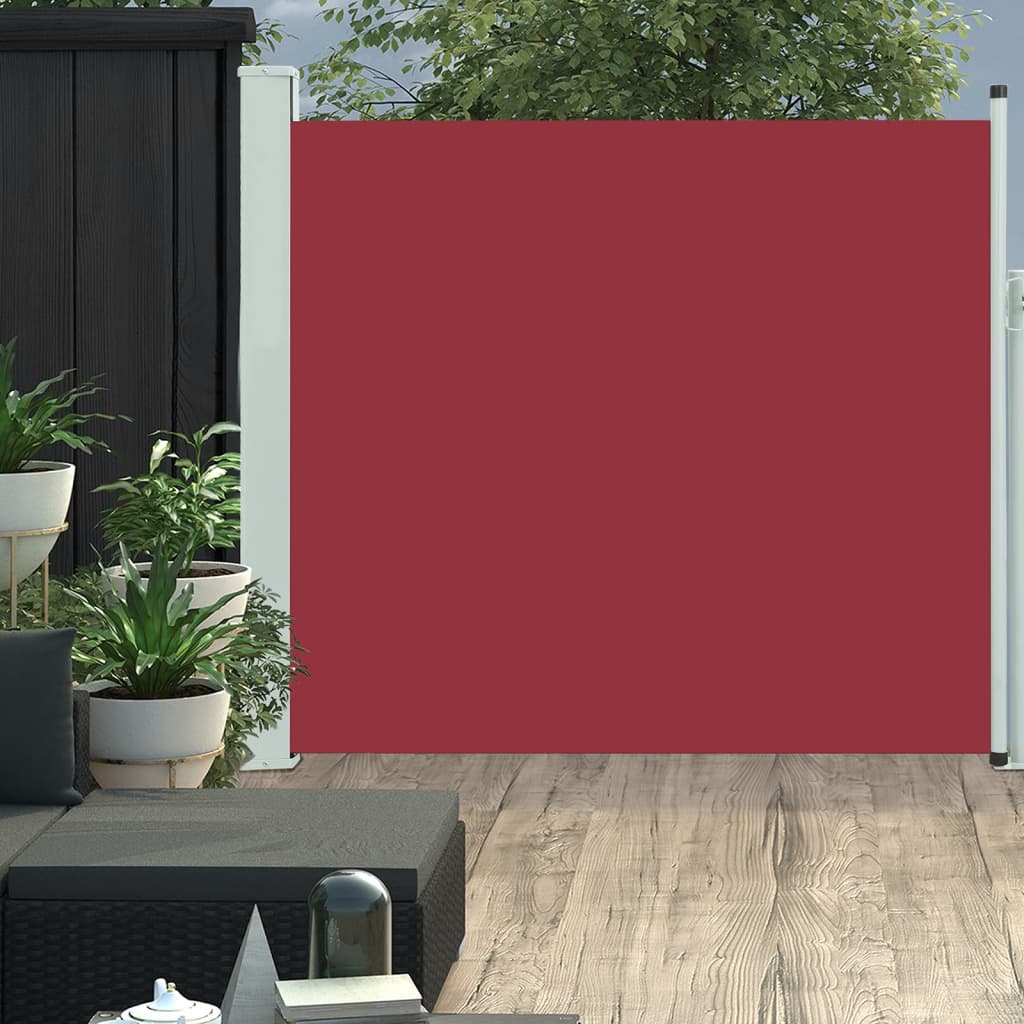 Vidaxl Garden Screen Extendable 170x300 cm röd