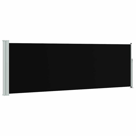 Vidaxl tuinscherm uittrekbaar 100x314 cm zwart