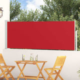 Vidaxl tuinscherm uittrekbaar 100x314 cm rood