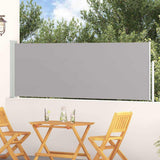 Vidaxl tuinscherm uittrekbaar 100x314 cm grijs