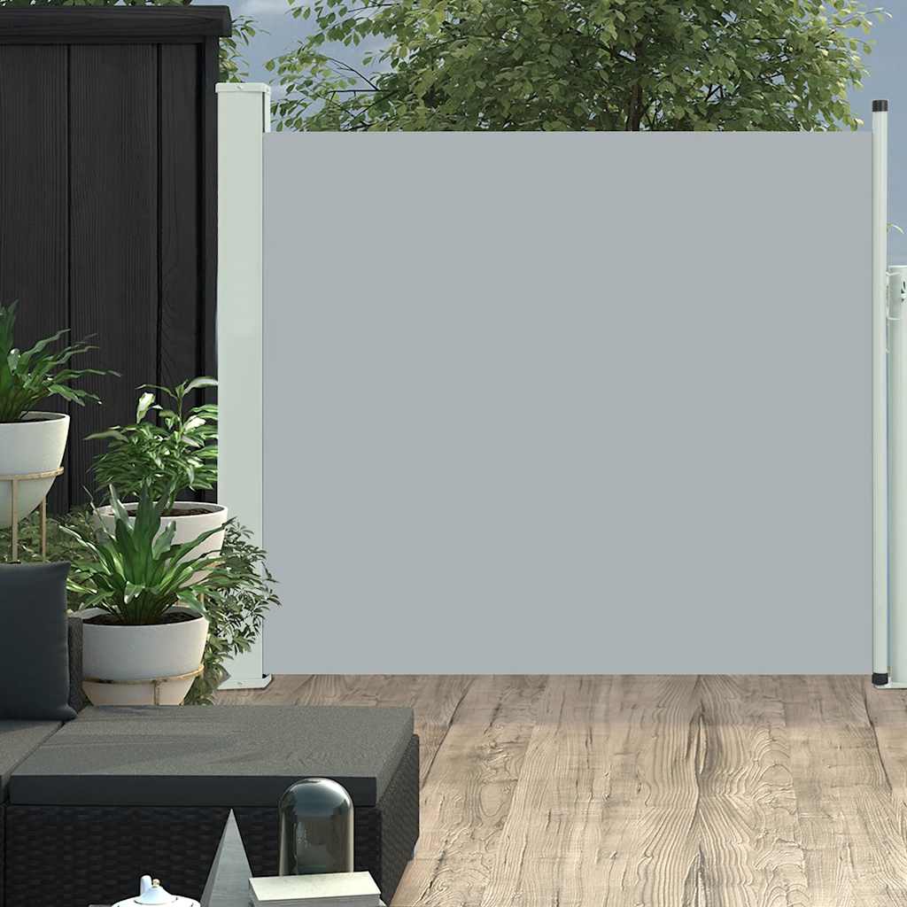 Vidaxl Gartenbildschirm ausziehbar 100x300 cm Grau