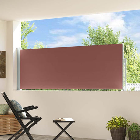 Vidaxl tuinscherm uittrekbaar 100x314 cm bruin