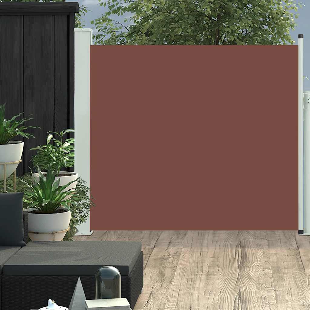 Vidaxl Garden Bildschirm ausziehbar 100x300 cm braun